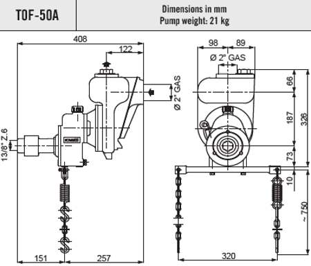 Rovatti-tof-50a-dimensions