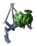 Rovatti T2-85E PTO Driven Pump with frame, drive shaft and inlet/outlet fittings